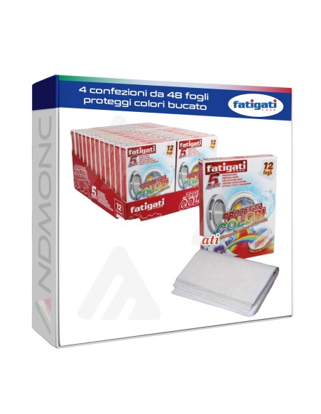 4 confezioni da 48 fogli proteggi colori bucato