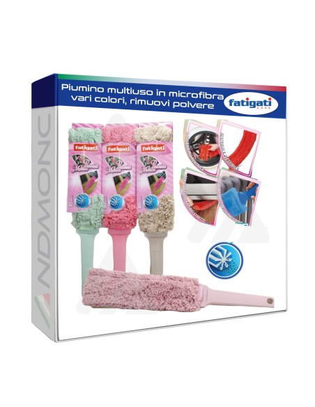 Piumino multiuso in microfibra vari colori, rimuovi polvere