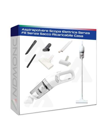 Aspirapolvere Scopa Elettrica Senza Fili Senza Sacco Ricaricabile Casa
