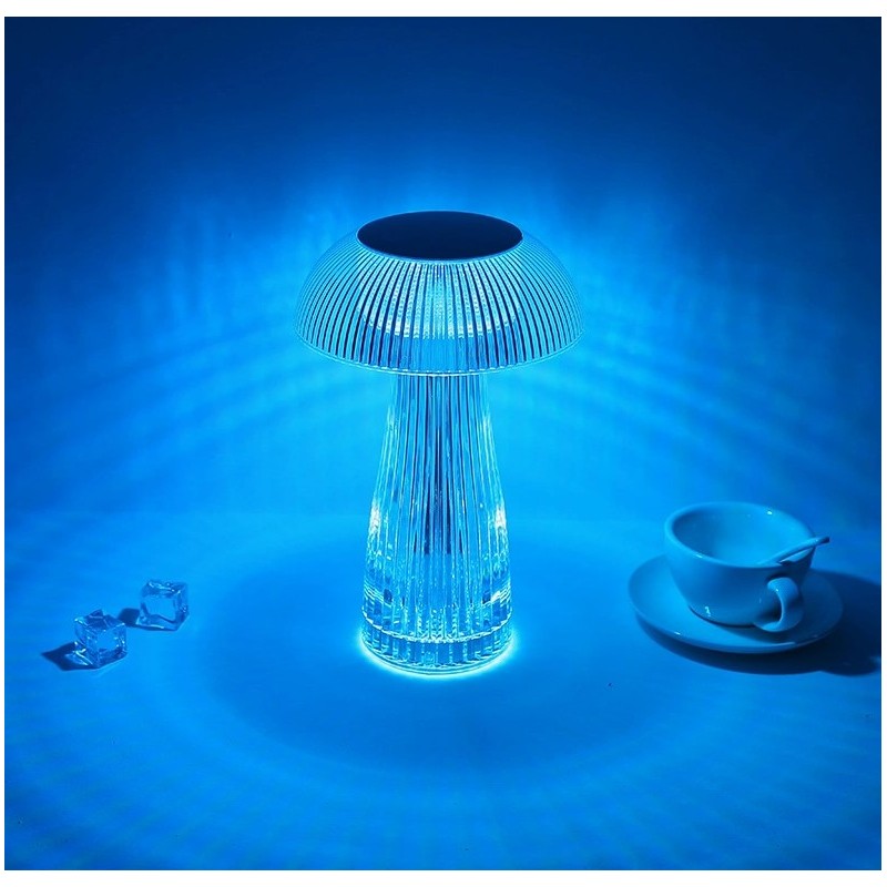 Lampada da tavolo a LED in cristallo RGB...