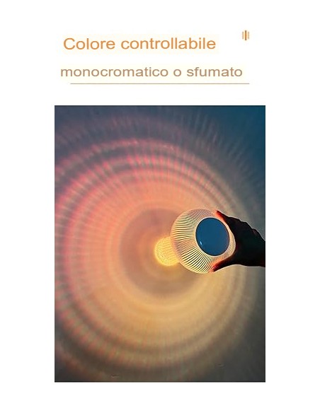 Lampada da tavolo a LED in cristallo RGB Multicolore Touch con Telecomando