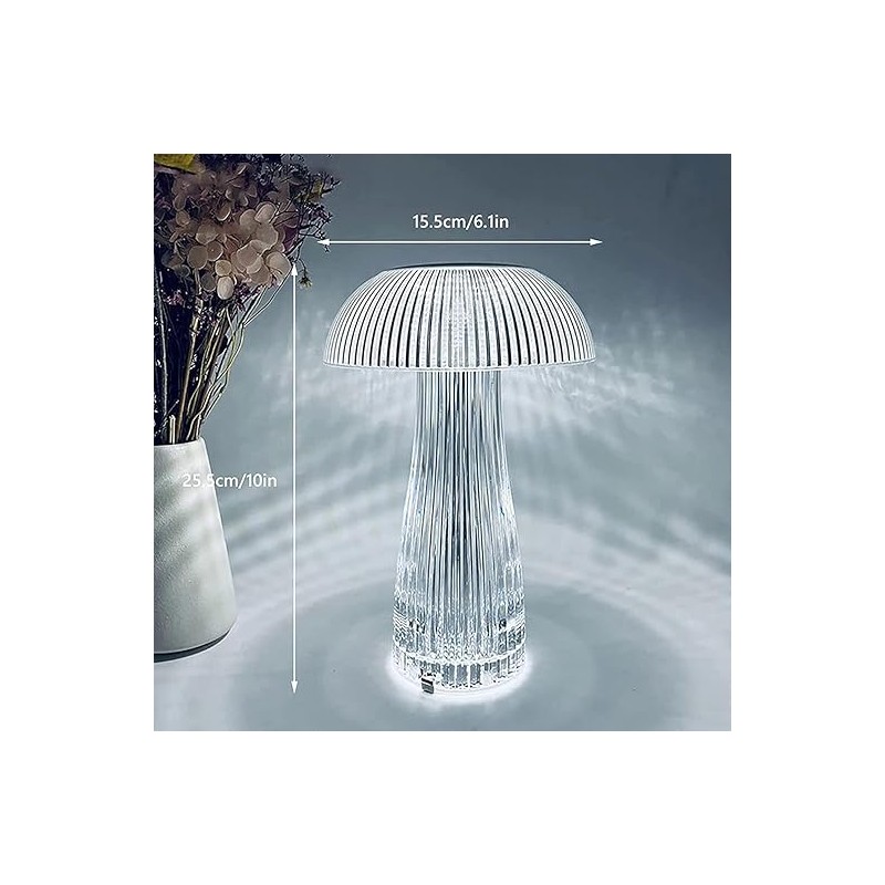 Lampada da tavolo a LED in cristallo RGB...