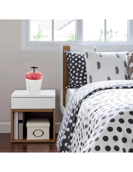 Lampada da tavolo a forma di pigna di cristallo, telecomando multicolore a LED