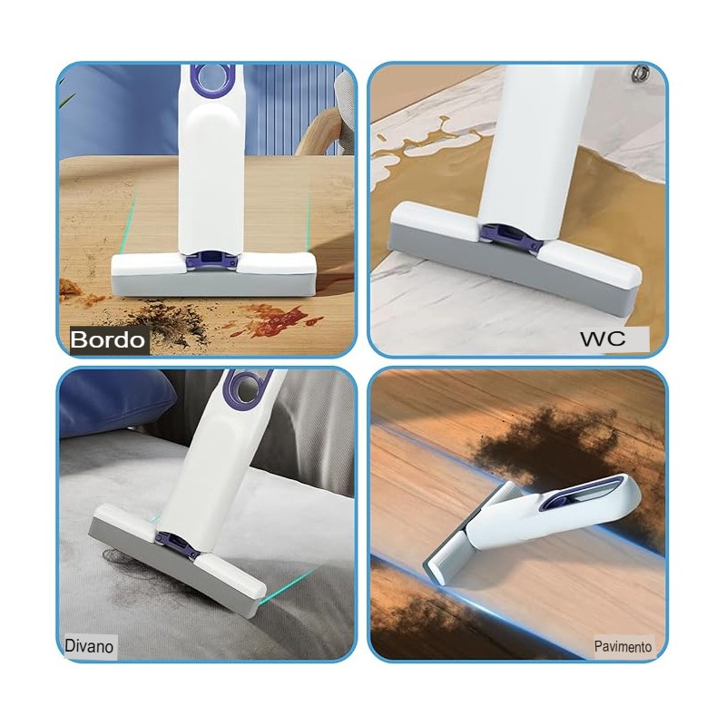 Mini MOP Mocio tira acqua Portatile per Auto...