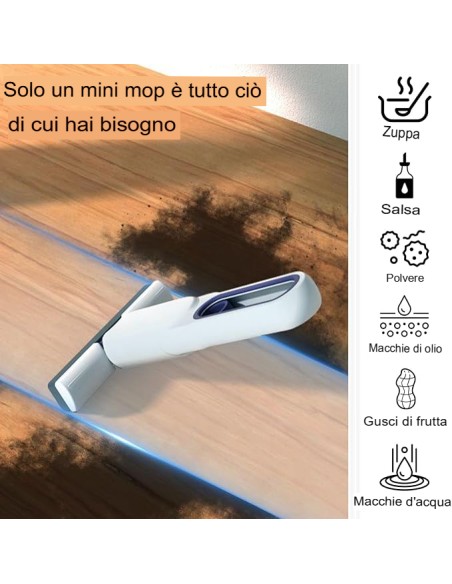 Mini MOP Mocio tira acqua Portatile per Auto Finestre Pavimenti