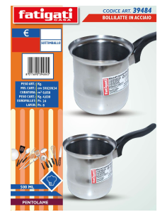 Bollitore bollilatte in acciaio 500 ML 2