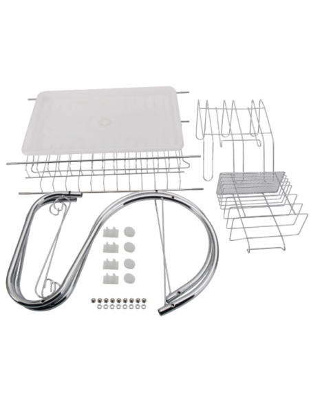 Supporto per stoviglie, vassoio per asciugatrice, scolapiatti da cucina, 2 livelli