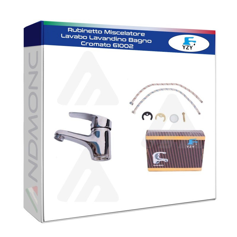 Rubinetto Miscelatore Lavabo Lavandino Bagno...