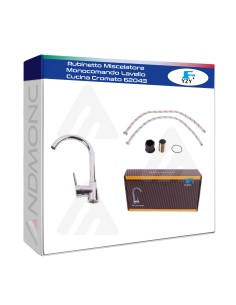 Rubinetto Miscelatore Monocomando Lavello Cucina Cromato...
