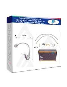 Rubinetto Miscelatore Rompigetto Flessibile Cucina...