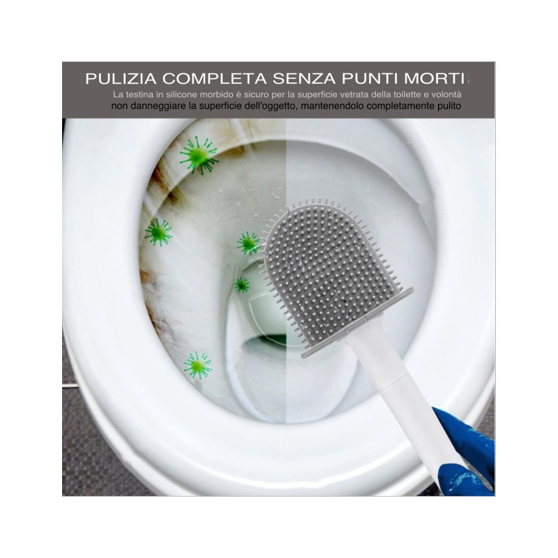 1pz. Scopino per WC, spazzola per WC  con set...