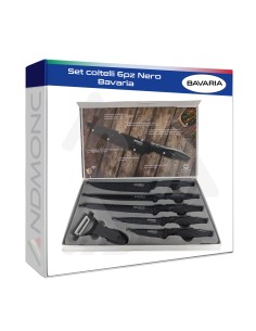 Set coltelli 6pz Nero Bavaria