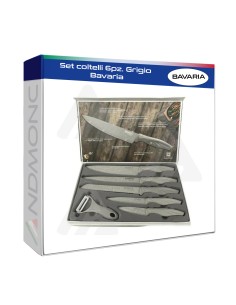 Set coltelli 6pz. Grigio Bavaria