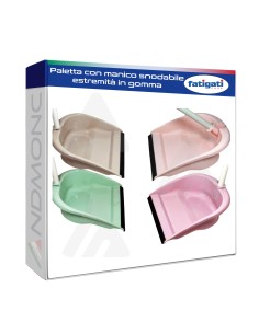 Paletta con manico snodabile , estremità in gomma