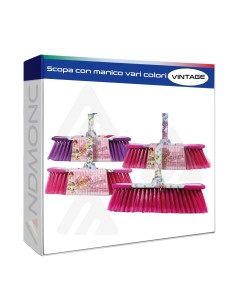 Scopa con manico vari colori
