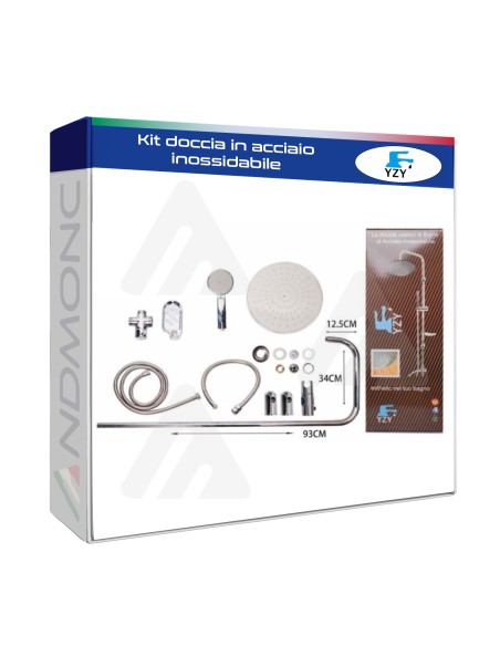 Kit doccia in acciaio inossidabile 99004