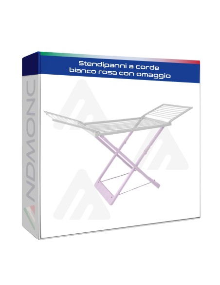 Stendipanni a corde bianco rosa con omaggio