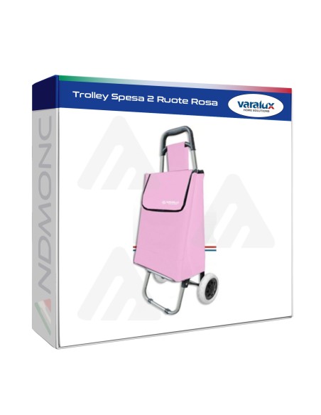Trolley Spesa 2 Ruote Rosa