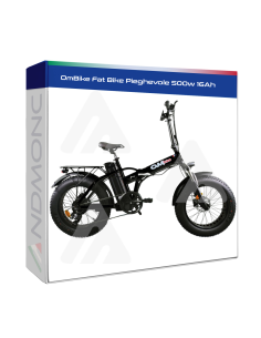 OmBike Fat Bike Pieghevole 500w 16Ah bici elettrica...