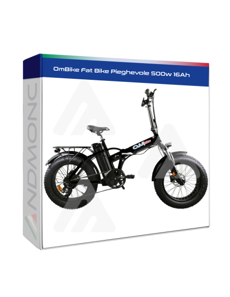 OmBike Fat Bike Pieghevole 500w 16Ah bici elettrica pieghevole