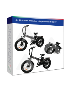 2x Bicicletta elettrica pieghevole 500W