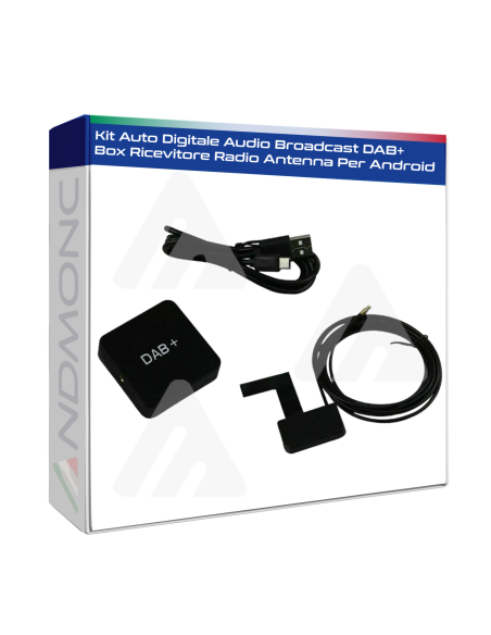 Kit Auto Digitale Audio Broadcast DAB+ Box Ricevitore Radio Antenna Per Android