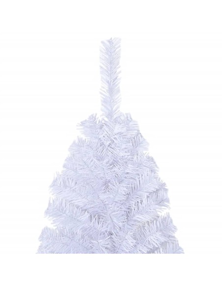 Albero di Natale Artificiale con Rami Spessi Bianco 150 cm PVC