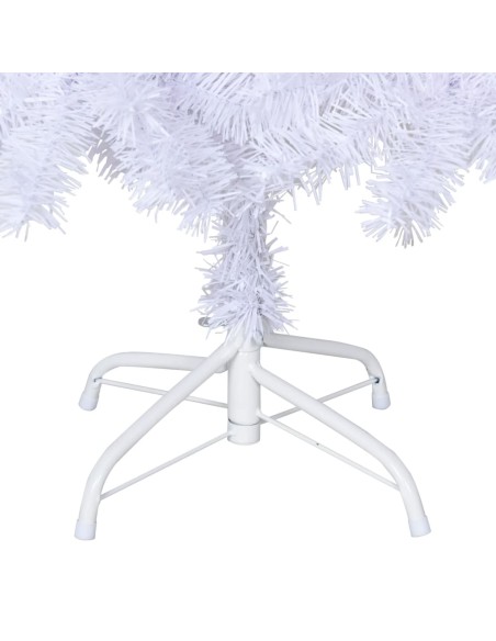 Albero di Natale Artificiale con Rami Spessi Bianco 150 cm PVC