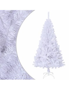 Albero di Natale Artificiale con Rami Spessi Bianco 210... 2