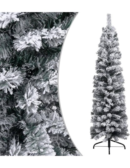 Albero di Natale artificiale, sottile Innevato 210cm