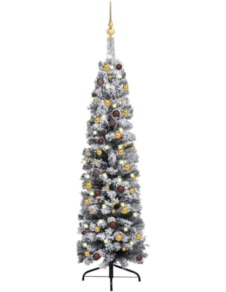 Albero di Natale artificiale, sottile Innevato 180cm