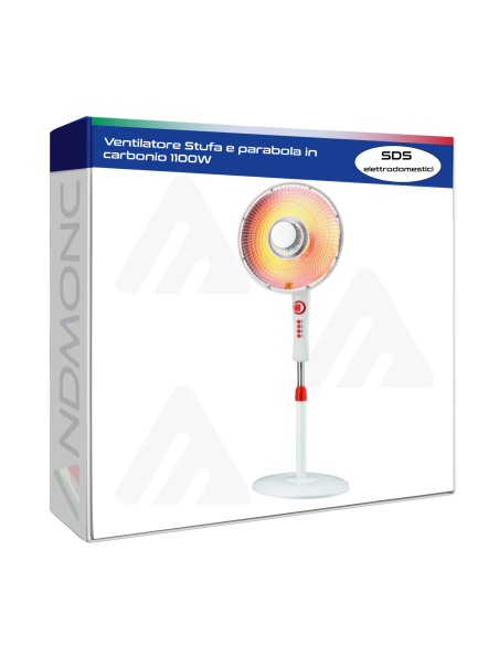 Ventilatore Stufa e parabola in carbonio 1100W
