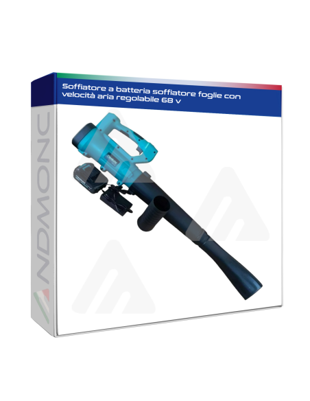 Soffiatore a batteria soffiatore foglie con velocità aria regolabile 68 v