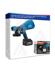 Pistola a spruzzo a batteria 68V 6 ah Makota per vernice...