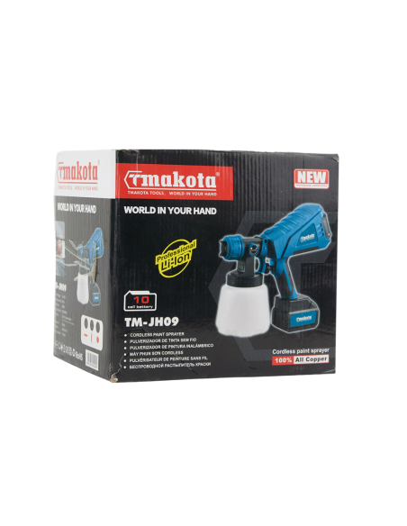 Pistola a spruzzo a batteria 68V 6 ah Makota per vernice aerografo pittura
