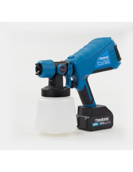 Pistola a spruzzo a batteria 68V 6 ah Makota per vernice aerografo pittura