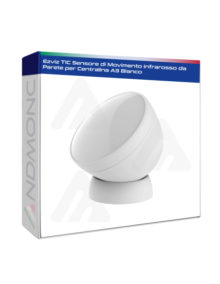 Ezviz T1C Sensore di Movimento Infrarosso da Parete per Centralina A3 Bianco