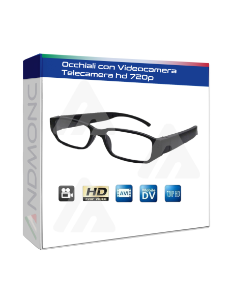 Occhiali con Videocamera Telecamera hd 720p
