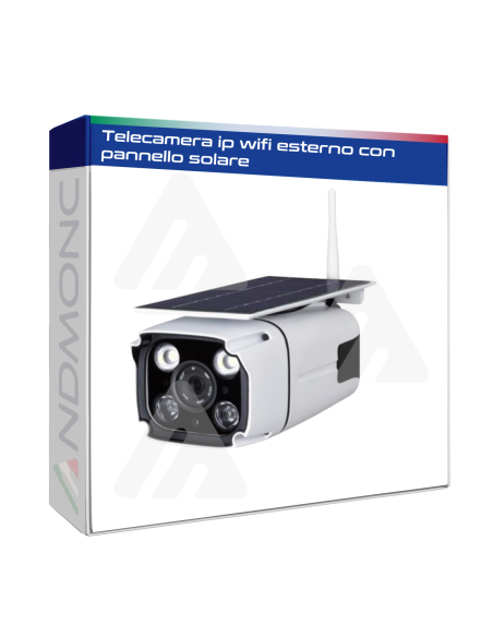 Telecamera ip wifi esterno con pannello solare