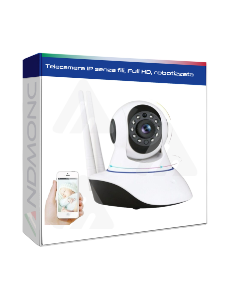 Telecamera IP senza fili, Full HD, robotizzata