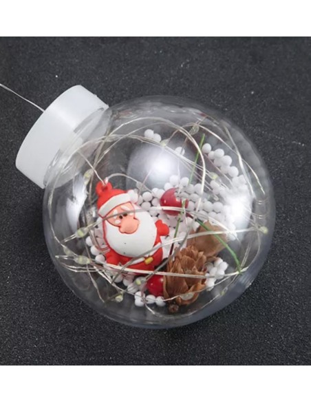 Catena di Luci Luminosa di Natale Babbo Natale Palla 3M