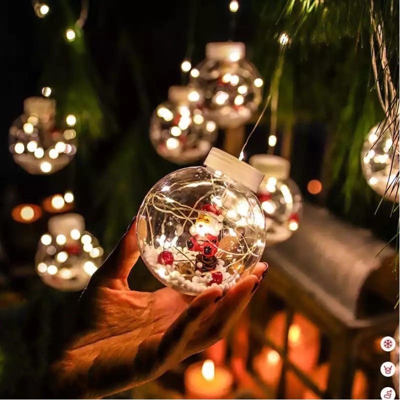 Catena di Luci Luminosa di Natale Babbo Natale...