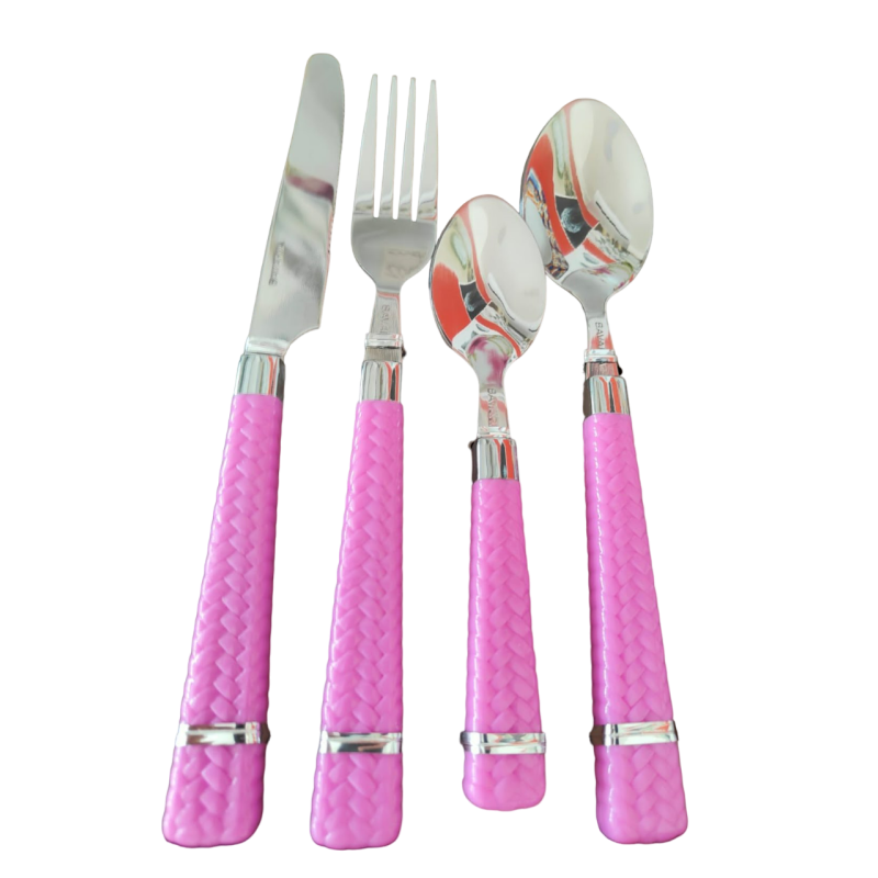 Set Posate 24 Pezzi Rosa – Modello 5177...