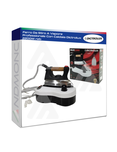 Ferro Da Stiro A Vapore Professionale Con Caldaia Dictrolux 2200W reb
