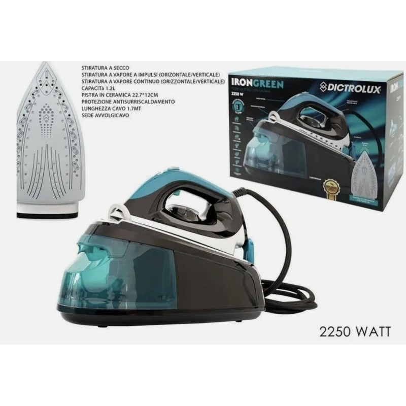 Ferro da stiro con caldaia Dictrolux Iron Green...