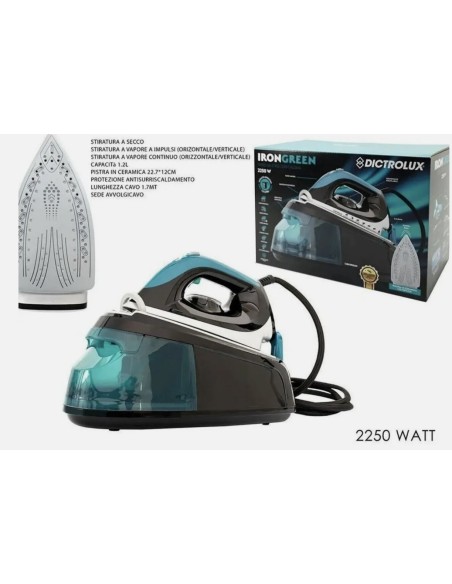 Ferro da stiro con caldaia Dictrolux Iron Green 2250 Watt reb