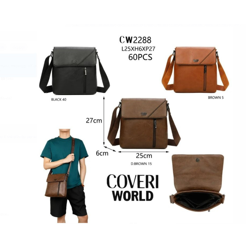 Borsa a tracolla marsupio UOMO Coveri ecopelle