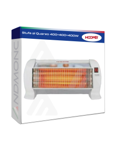 Stufa al Quarzo 400+400+400W Hoomei HM 8320L 1200WAT