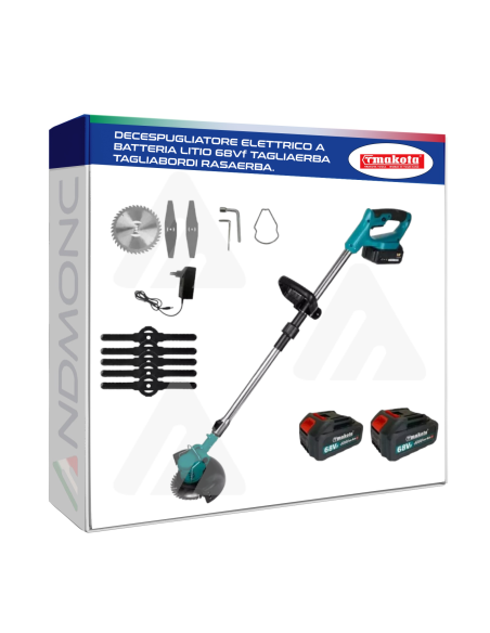 Decespugliatore elettrico a batteria litio 68Vf tagliaerba tagliabordi rasaerba