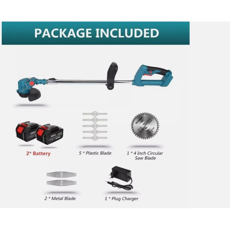 Decespugliatore elettrico a batteria litio 68Vf...